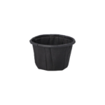 Product foto van Papieren dressingschaaltjes zwart set van 250 25ml