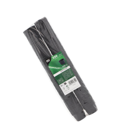 Product foto van Papieren dressingschaaltjes zwart set van 250 25ml