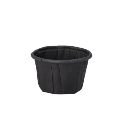 Product foto van Papieren dressingschaaltjes zwart set van 250 25ml