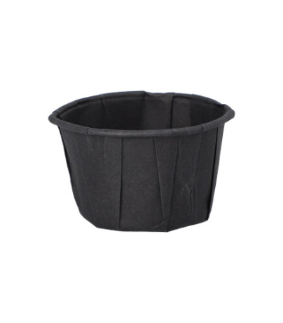 Product foto van Papieren dressingschaaltjes zwart set van 250 50ml