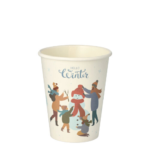 Product foto van Papieren drinkbekers karton Hello Winter set van 50 200ml