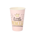 Product foto van Papieren drinkbekers karton Little Princess set van 10 200ml