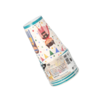 Product foto van Papieren drinkbekers karton Superhero set van 10 200ml