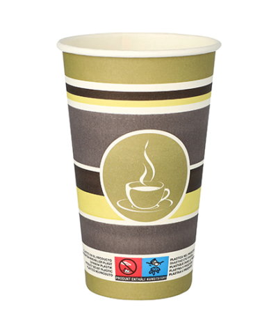 Product foto van Papieren drinkbekers karton To Go 400ml