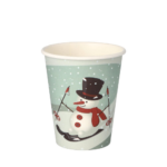 Product foto van Papieren drinkbekers karton To Go creme set van 50 200ml Snowtime