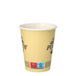 Product foto van Papieren drinkbekers karton creme set van 50 200ml