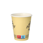 Product foto van Papieren drinkbekers karton creme set van 50 200ml