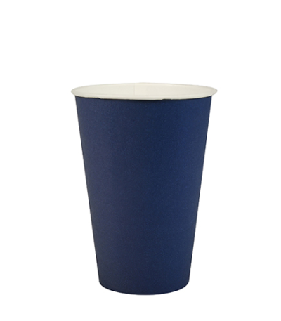 Product foto van Papieren drinkbekers karton donkerblauw set van 20 200ml