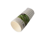 Product foto van Papieren drinkbekers karton grijs/zilver set van 20 200ml