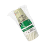 Product foto van Papieren drinkbekers karton groen set van 20 300ml Pure Joy