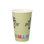 Product foto van Papieren drinkbekers karton groen set van 20 300ml Pure Joy