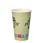 Product foto van Papieren drinkbekers karton groen set van 50 300ml