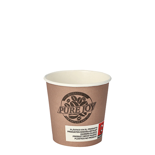 Product foto van Papieren drinkbekers karton paars set van 20 100ml Pure Joy