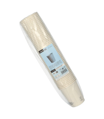 Product foto van Papieren drinkbekers karton wit 200ml To Go