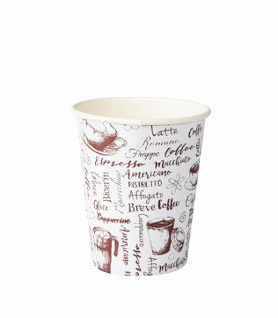 Product foto van Papieren drinkbekers karton wit 250ml Coffee