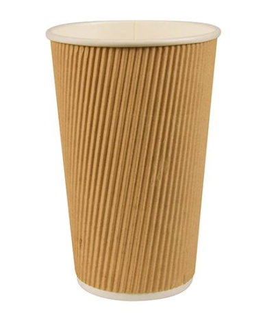 Product foto van Papieren drinkbekers karton wit 400ml