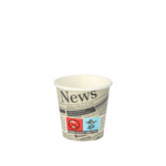 Product foto van Papieren drinkbekers karton wit 5cl Newsprint