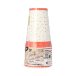 Product foto van Papieren drinkbekers karton wit set van 10 200ml Happy Birthday