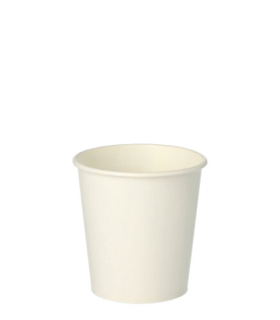 Product foto van Papieren drinkbekers karton wit set van 50 100ml