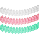 Product foto van Papieren guirlande Pastel kleuren 3