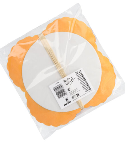 Product foto van Papieren guirlande extra groot brandvertragend 10m