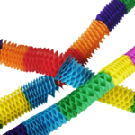 Product foto van Papieren guirlandes Boa-Mini set van 4 2m