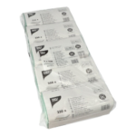 Product foto van Papieren handdoekjes Zigzag groen 23x25cm 1-laags set van 250