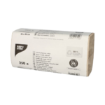 Product foto van Papieren handdoekjes Zigzag naturel set van 250