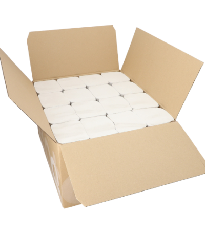 Product foto van Papieren handdoekjes tissue wit set van 3200