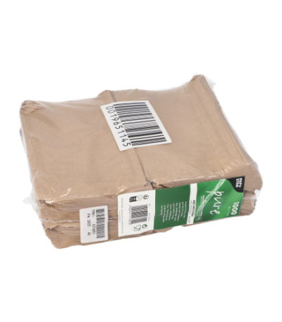 Product foto van Papieren hotdog zakjes bruin vetvrij set van 1000