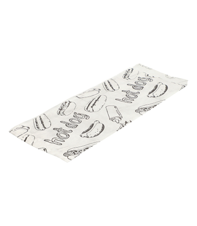 Product foto van Papieren hotdog zakjes wit set van 1000