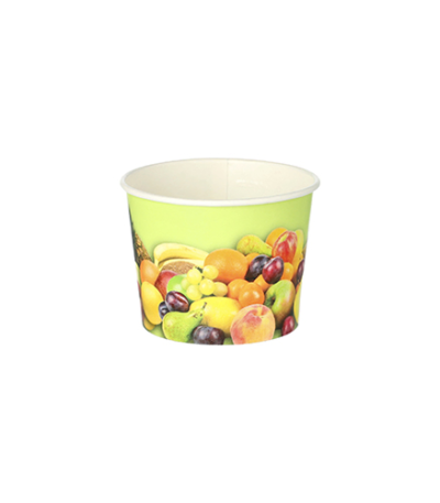 Product foto van Papieren ijsbekers karton rond 100ml set van 200 Fruit