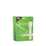 Product foto van Papieren ijslepeltjes wit set van 100