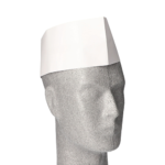 Product foto van Papieren keukenmutsen wit set van 25 verstelbaar