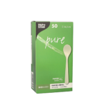 Product foto van Papieren koffielepels wit set van 50