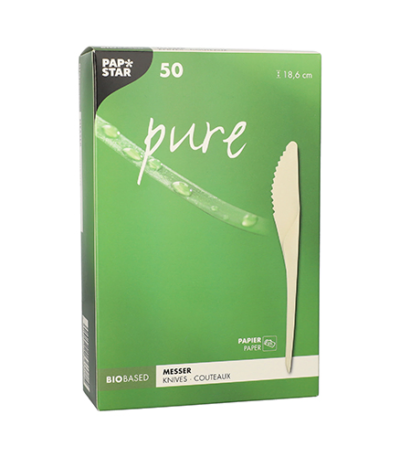 Product foto van Papieren messen wit set van 50