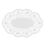 Product foto van Papieren mokranden ovaal wit set van 500