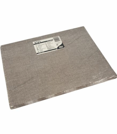 Product foto van Papieren placemats bruin Cotton Style set van 100