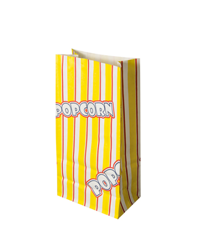 Product foto van Papieren popcorn zakken vetvrij 1.3l set van 100 Popcorn