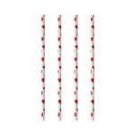 Product foto van Papieren rietjes Heart set van 100