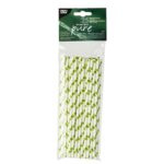 Product foto van Papieren rietjes assorti kleuren Dots set van 25