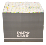 Product foto van Papieren rietjes assorti kleuren set van 135