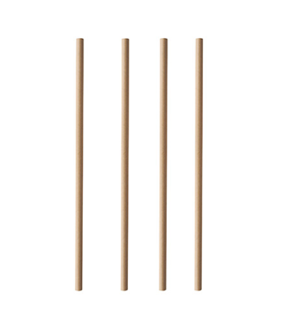 Product foto van Papieren rietjes bruin set van 100