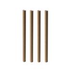 Product foto van Papieren rietjes bruin set van 200 12mm