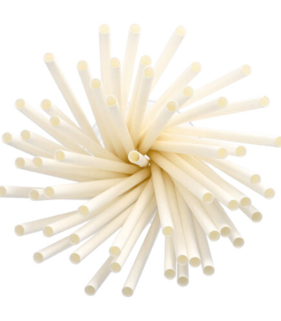 Product foto van Papieren rietjes wit set van 135