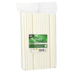 Product foto van Papieren rietjes wit set van 135