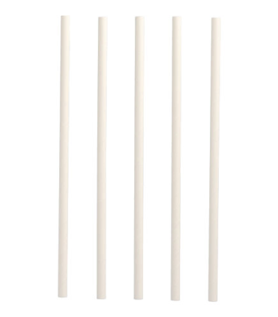 Product foto van Papieren rietjes wit set van 135