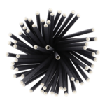 Product foto van Papieren rietjes zwart set van 500