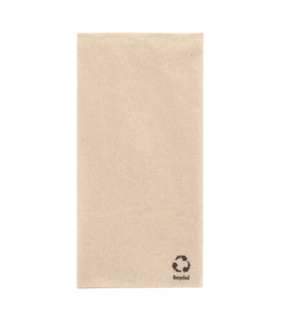 Product foto van Papieren servetten 1-laags naturel set van 500