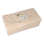 Product foto van Papieren servetten 2-laags naturel set van 250